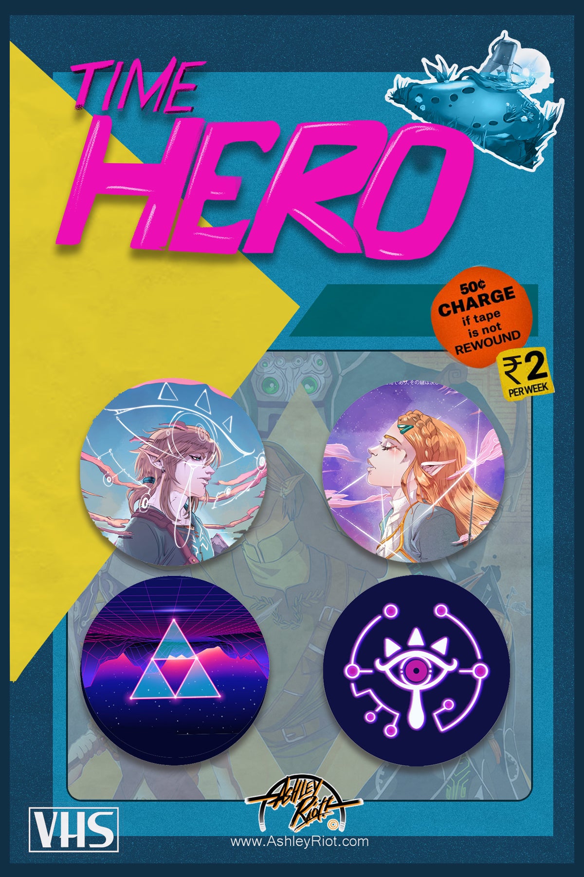 Time Hero Samurai | Button Pack