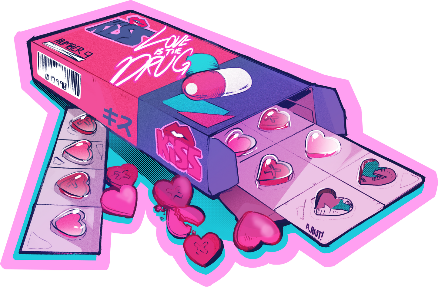 Love is the Drug | Sticker