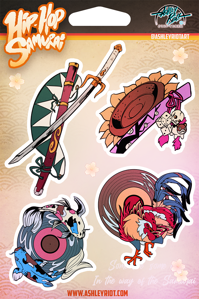 Hip Hop Samurai | Sticker Sheet
