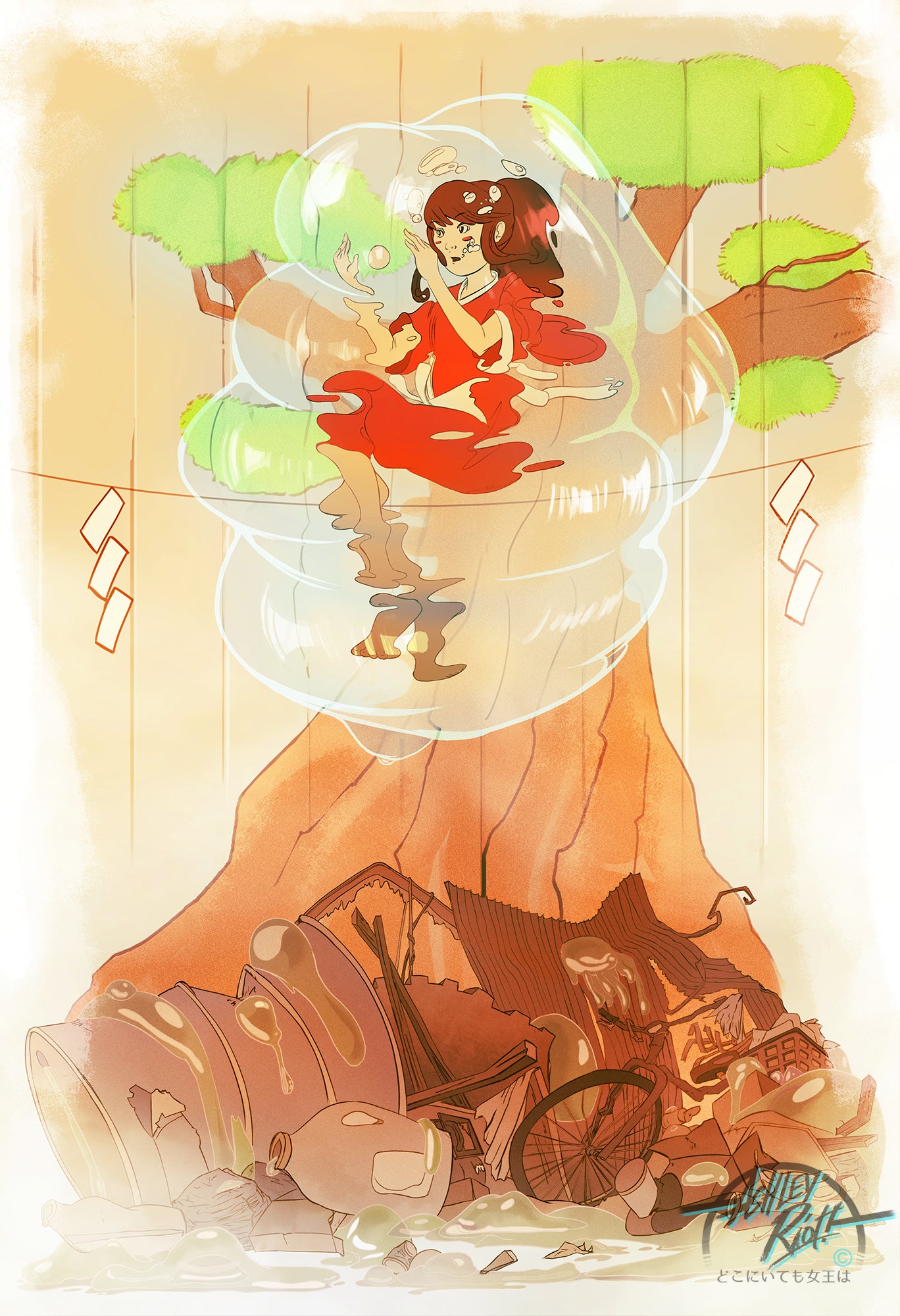 Cleaning the River Spirit | Print