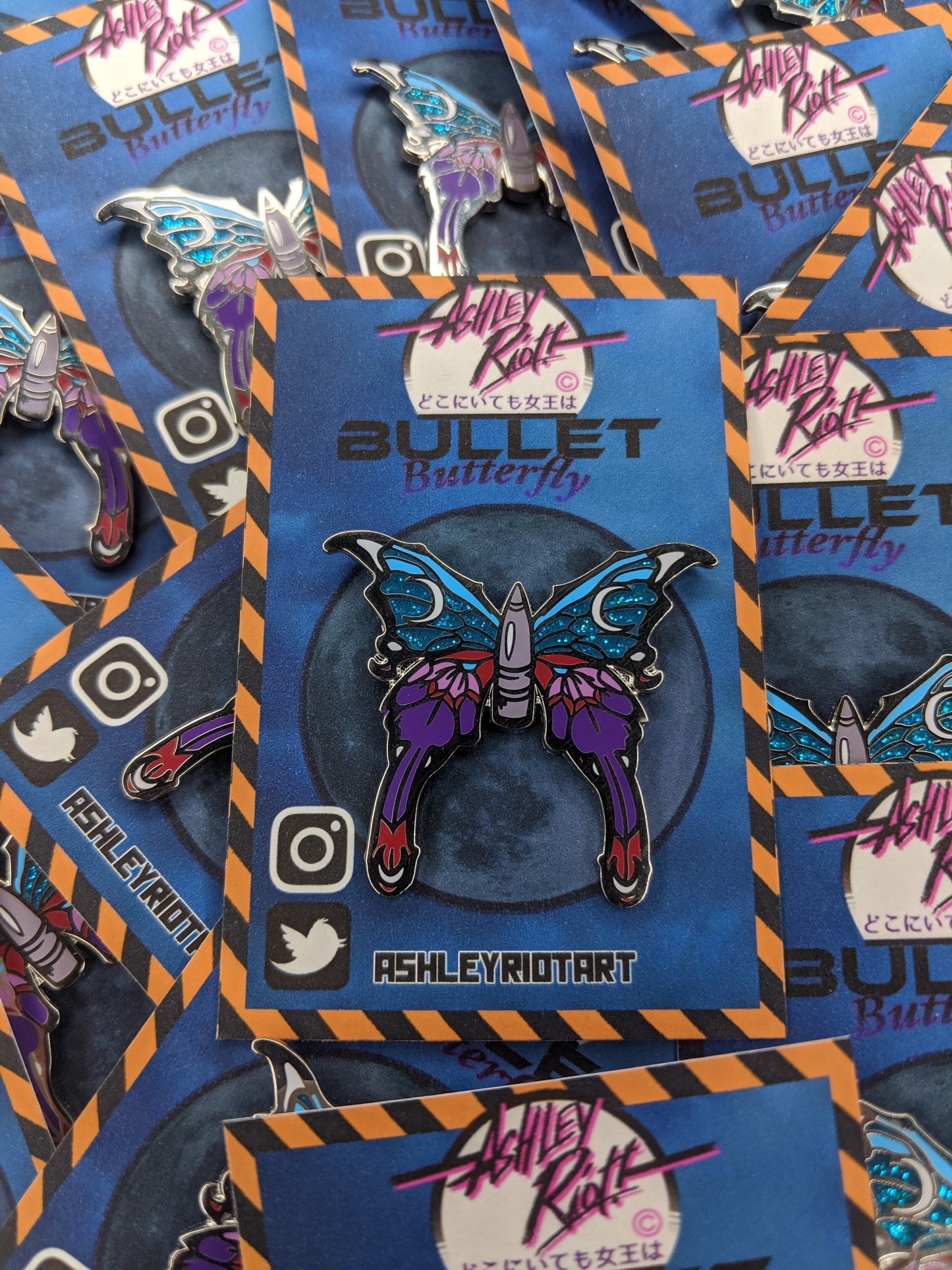 Bullet Butterfly | Enamel Pin