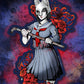 Spider Lilly Girl | Horror Vinyl Sticker