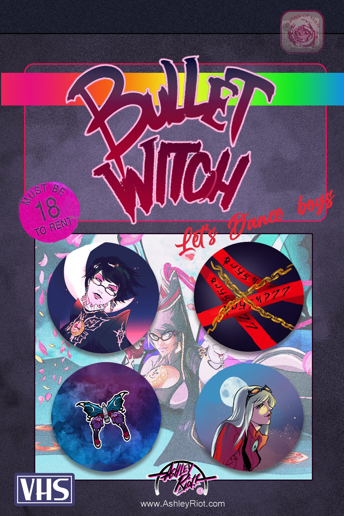 Bullet Witch | Button Pack