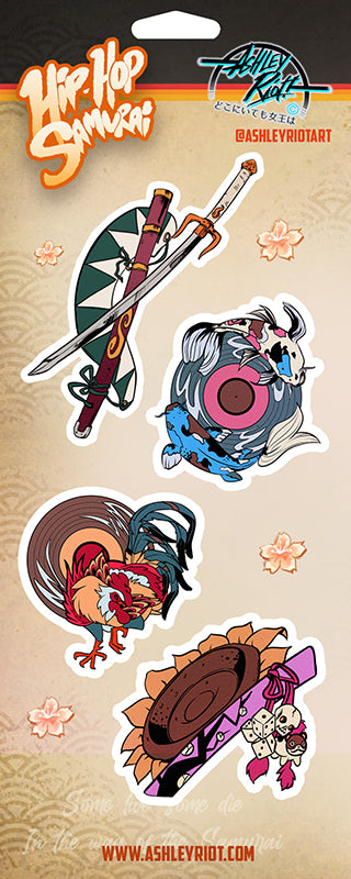 Hip Hop Samurai | Sticker Sheet