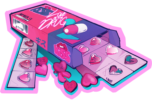 Love is the Drug | Sticker