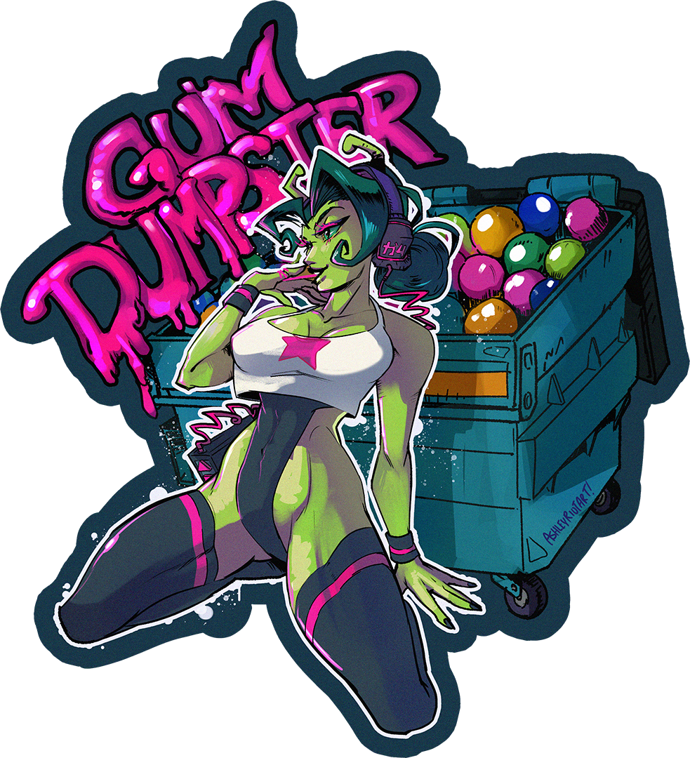 Gum Dumpster | Sticker