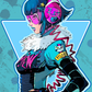 Rhythm and Rhymes girl | Sticker