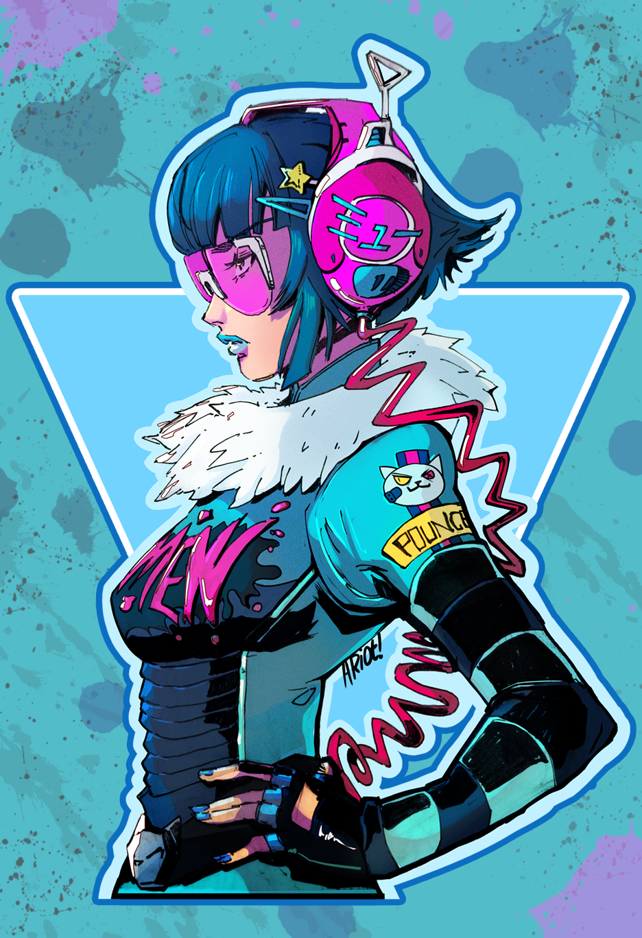 Rhythm and Rhymes girl | Sticker