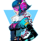 Rhythm and Rhymes girl | Sticker
