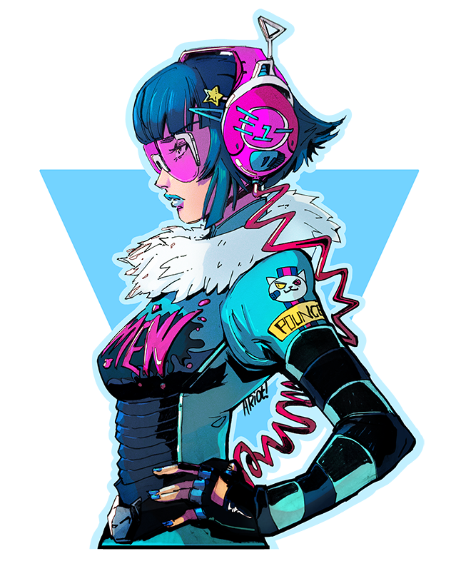 Rhythm and Rhymes girl | Sticker