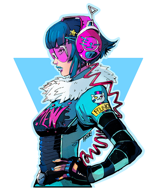 Rhythm and Rhymes girl | Sticker
