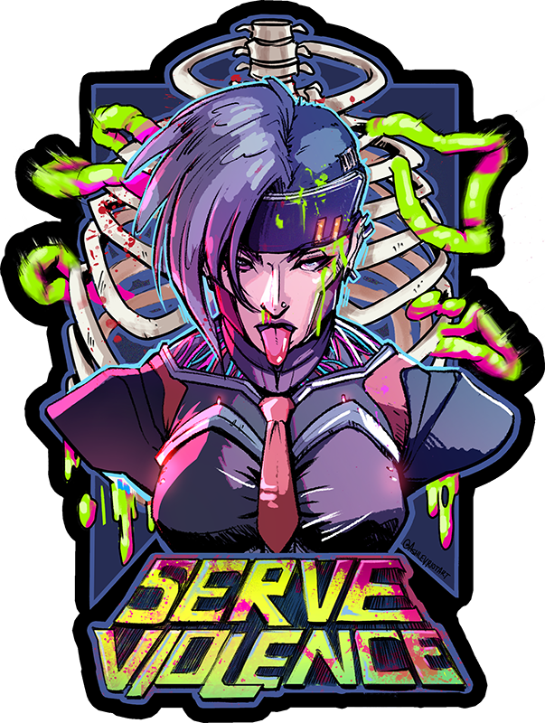 Serve Violence | Sticker