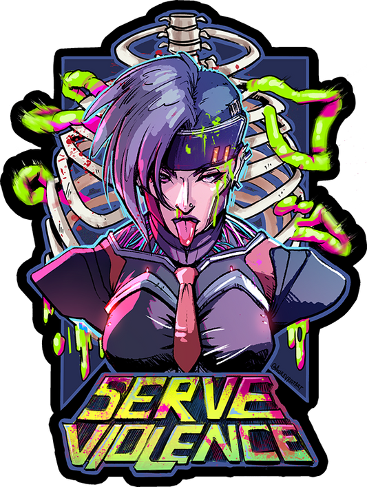 Serve Violence | Sticker