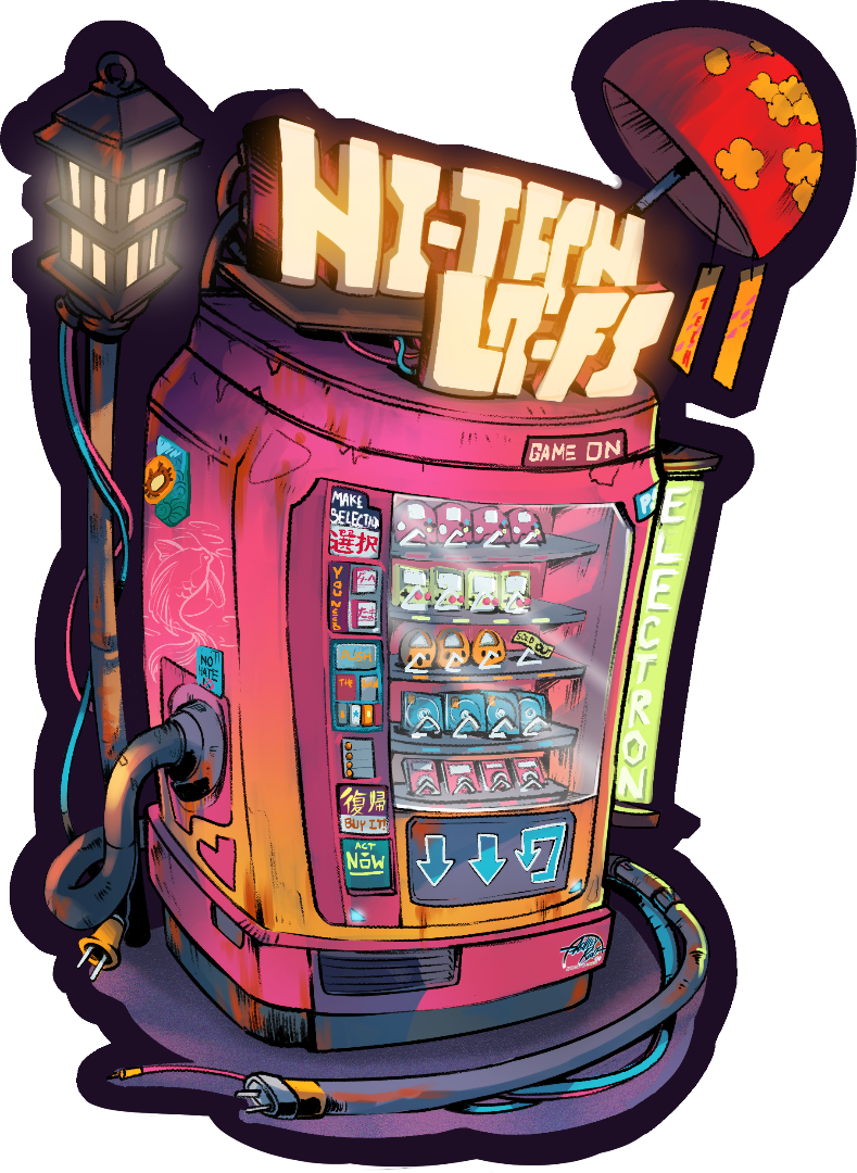 Hi tech lo fi | Sticker